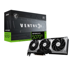 MSI GeForce RTX 5070 Ti 16G VENTUS 3X OC 16GB GDDR7 Graphics Card