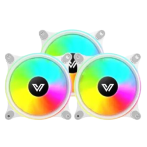 Value-Top CR10-W1298ARGB 3 In 1 ARGB Case Fan White